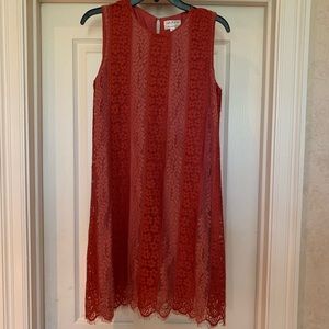 M.S.S.P. Pink red flower mini dress